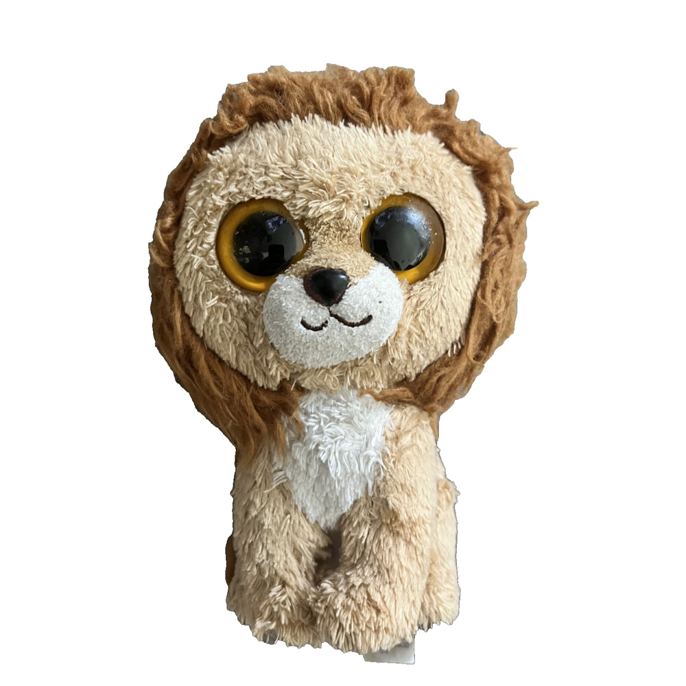 Children's TY Beanie Boos Plushie Toy Lion King Stuffed Glass Eyes No Tags 2011